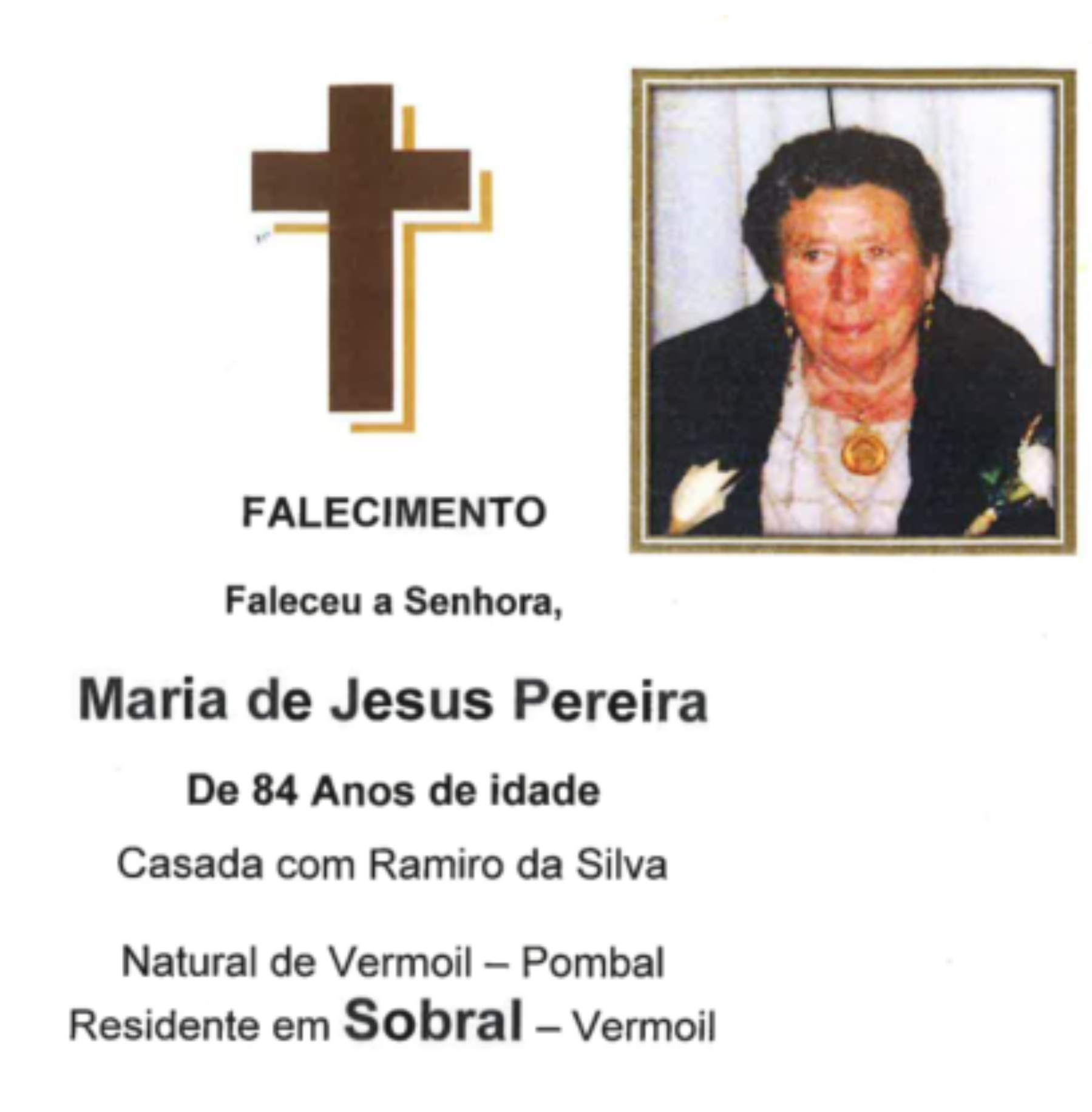 20-08-20 - Maria de Jesus Pereira - Sobral