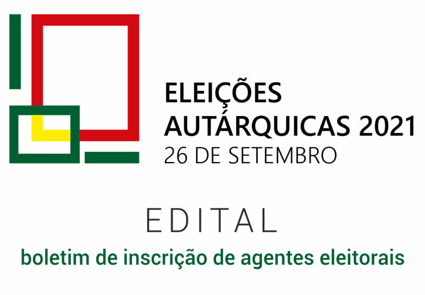 Autárquicas 2021 – boletim de inscrição de agentes eleitorais