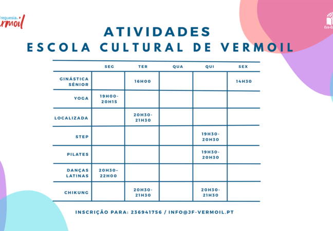 Atividades Escola Cultural de Vermoil